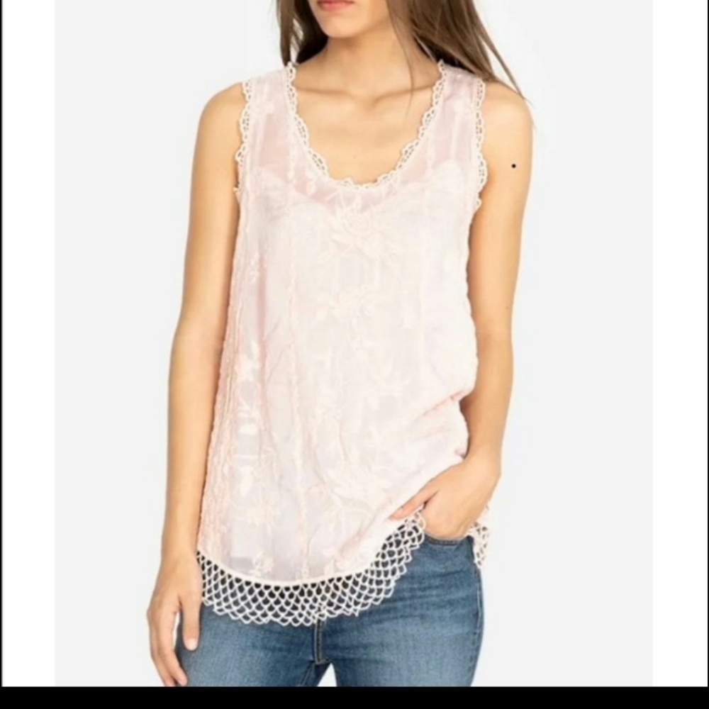 Johnny Was Embroidered Quynn Tank Top